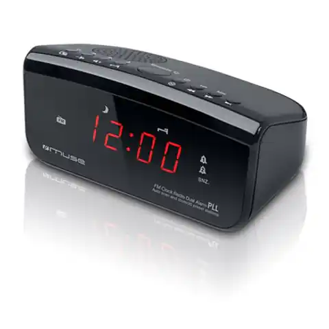 ⁨Muse Clock radio PLL M-12CR Black, Alarm function⁩ w sklepie Wasserman.eu