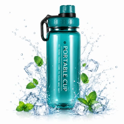 ⁨BUTELKA NA WODĘ BIDON NA SIŁOWNIĘ FITNESS 600ml przenośny mały BD05⁩ w sklepie Wasserman.eu