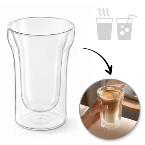 ⁨Szklanka termiczna z podwójnym dnem 240 ml 1szt SZK220⁩ w sklepie Wasserman.eu