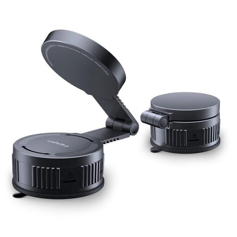 ⁨Spigen MFT35-1 Magnetic Dashboard & Windshield & Screen Car Mount - Magnetyczny uchwyt samochodowy MagSafe (Black)⁩ w sklepie Wasserman.eu