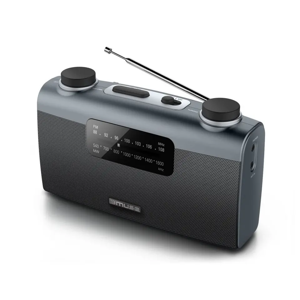 Muse Portable radio M-058R Black, AUX in w sklepie Wasserman.eu