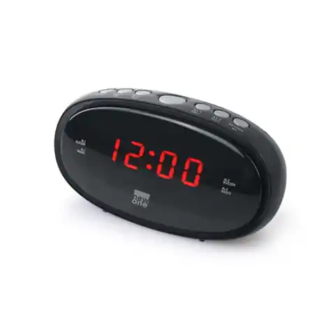 ⁨New-One Clock-radio CR100 Black, funkcja alarmu⁩ w sklepie Wasserman.eu