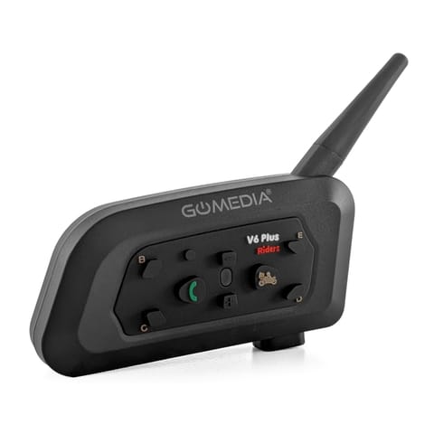 ⁨Interkom Motocyklowy GOMEDIA V6 Pro Plus na 1 Kask USB-C Bluetooth 800m EUC⁩ w sklepie Wasserman.eu