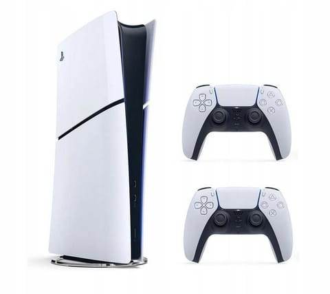 ⁨Konsola Sony PlayStation 5 Digital 825GB + 2x kontrolery DualSense 5⁩ w sklepie Wasserman.eu