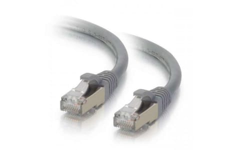 ⁨Mercodan KAT6A S/FTP 5,0m, Grå,⁩ w sklepie Wasserman.eu