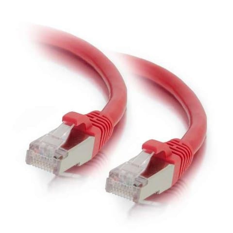 ⁨Mercodan KAT6A S/FTP 1,0m, Rød,⁩ w sklepie Wasserman.eu