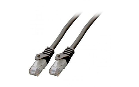 ⁨Mercodan Patchkabel KAT6 UTP, Sort,⁩ w sklepie Wasserman.eu