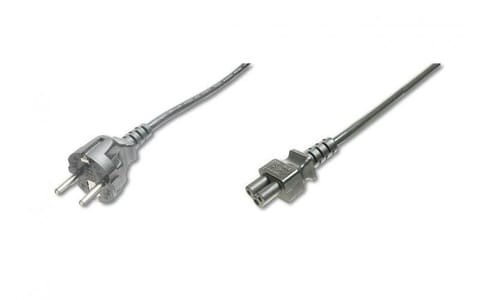 ⁨Mercodan Schuko netkabel 1,8m, sort,⁩ w sklepie Wasserman.eu