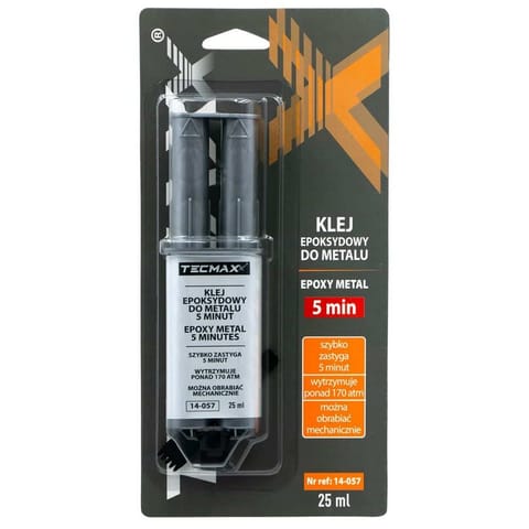 ⁨KLEJ EPOKSYDOWY DO METALU 5 MINUT - STRZYKAWKA 25ML⁩ w sklepie Wasserman.eu