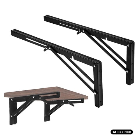 ⁨Uchwyt składany półki ściennej Maclean, min 350mm, max 700mm, max 50kg, 2 szt.,MC-196⁩ w sklepie Wasserman.eu