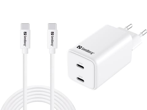 ⁨Sandberg AC Charger USB-C PD65W EU 3M⁩ w sklepie Wasserman.eu