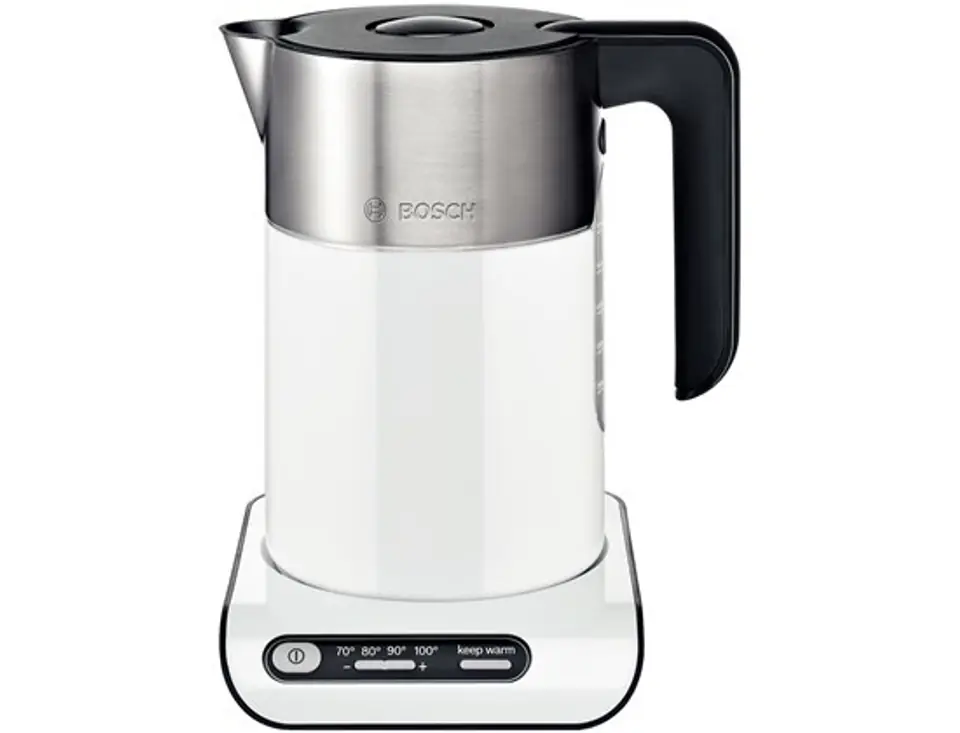 ⁨Bosch TWK8611P electric kettle 1.5 L Anthracite,Stainless steel,White 2400 W⁩ at Wasserman.eu