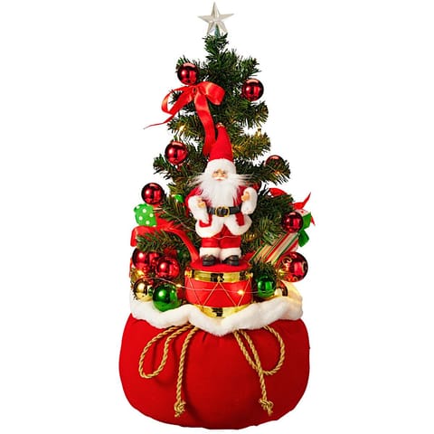 ⁨CHOINKA DEKORACYJNA 60CM 25LED TIMER MIKOŁAJ⁩ w sklepie Wasserman.eu