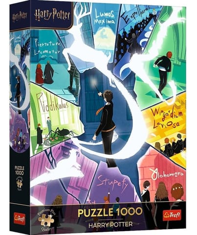 ⁨Puzzle 1000 Harry Potter: Zaklęcia i patronusy⁩ w sklepie Wasserman.eu