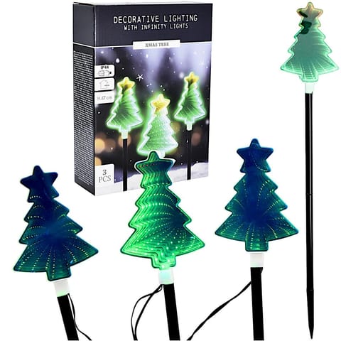 ⁨LAMPKI OGRODOWE STICK CHOINKI 67 CM LED 3 SZT EFEKT LUSTRA IP44⁩ w sklepie Wasserman.eu