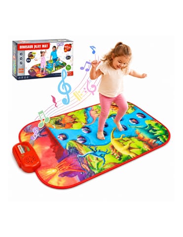 ⁨WOOPIE Duża Mata Muzyczna Pianino XL Dinozaury Interaktywna⁩ w sklepie Wasserman.eu