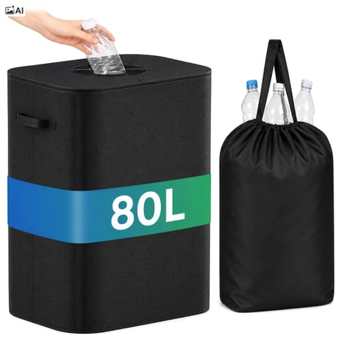 ⁨Składany kosz na butelki puszki BAGGY 80 l 1 komora⁩ w sklepie Wasserman.eu