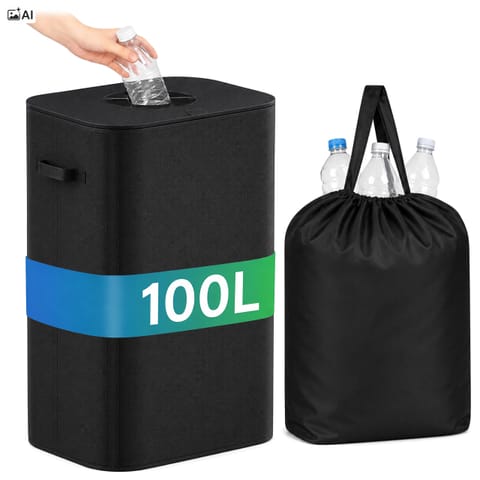 ⁨Składany kosz na butelki puszki BAGGY 100 l 1 komora⁩ w sklepie Wasserman.eu