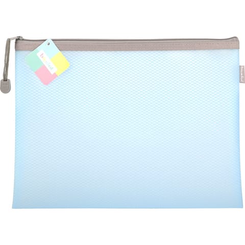 ⁨Saszetka na zamek A4 EVA pastel niebieski SZP-A4-02 BIURFOL⁩ w sklepie Wasserman.eu