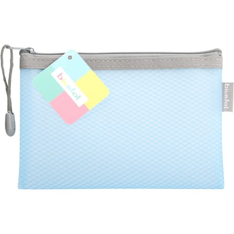 ⁨Saszetka na zamek A6 EVA pastel niebieski SZP-A6-02 BIURFOL⁩ w sklepie Wasserman.eu