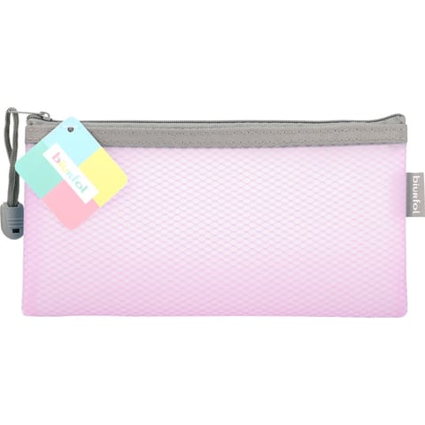⁨Saszetka na zamek DL EVA pastel różowy SZP-DL-01 BIURFOL⁩ w sklepie Wasserman.eu