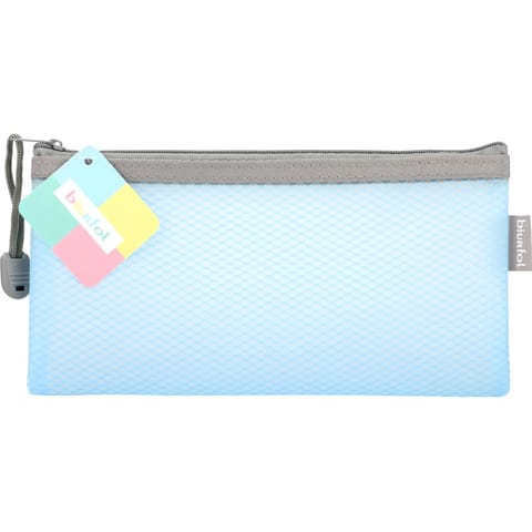 ⁨Saszetka na zamek DL EVA pastel niebieski SZP-DL-02 BIURFOL⁩ w sklepie Wasserman.eu