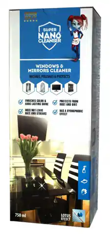 ⁨Zestaw do czyszczenia i zabezpieczania okien, luster i monitorów - 750ml⁩ w sklepie Wasserman.eu