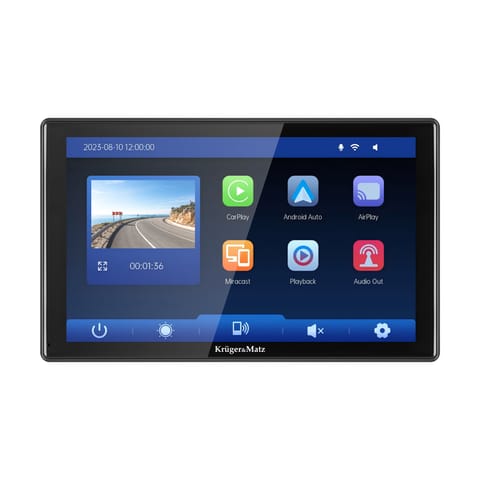 ⁨Stacja multimedialna 9" Android Auto Apple Carplay z DVR i kamerą cofania Kruger&Matz⁩ w sklepie Wasserman.eu