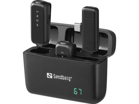 ⁨Sandberg Streamer USB-C Wireless Mic x2⁩ w sklepie Wasserman.eu