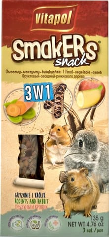 ⁨Vitapol Smakers dla gryzoni - mix1 3szt [1112]⁩ w sklepie Wasserman.eu