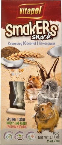 ⁨Vitapol Smakers dla gryzoni - kokosowy 2szt [1135]⁩ w sklepie Wasserman.eu