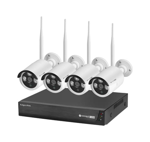 ⁨Zestaw do monitoringu WiFi Kruger&Matz Connect C200 Tuya WiFi 6⁩ w sklepie Wasserman.eu
