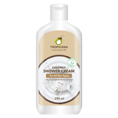 ⁨Tropicana Virgin Coconut Oil Bio Kremowy Żel pod prysznic Wegański 290 ml⁩ w sklepie Wasserman.eu