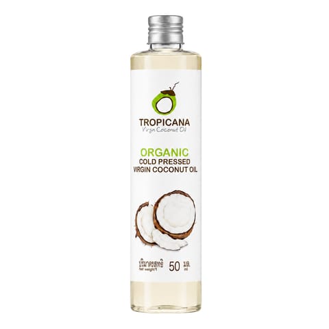 ⁨Tropicana Virgin Coconut Oil Bio Olej Kokosowy do Włosów, Skóry Wegański 50 ml⁩ w sklepie Wasserman.eu