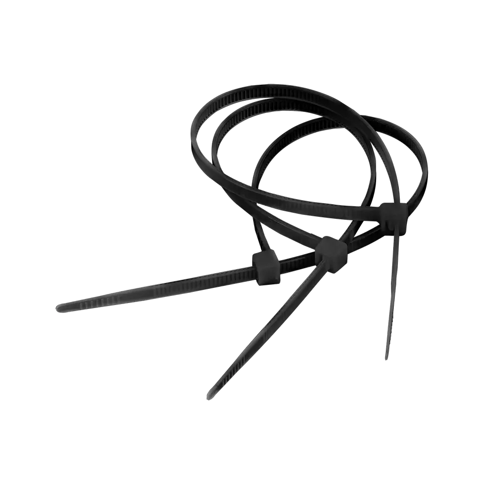 ⁨Cable tie 2.5 mm/15 cm black Cabletech 100pcs.⁩ at Wasserman.eu