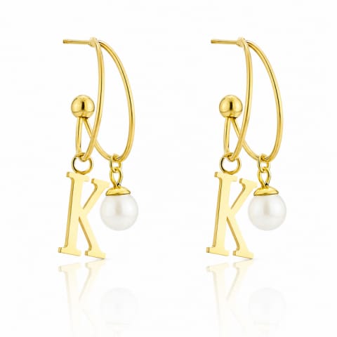 ⁨Surgical steel earrings gold plated KST1911⁩ at Wasserman.eu