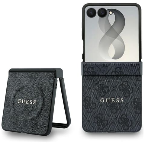 ⁨Guess 4G Classic MagSafe - Etui Samsung Galaxy Z Flip 8 (czarny)⁩ w sklepie Wasserman.eu