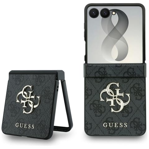 ⁨Guess Big 4G Logo - Etui Samsung Galaxy Z Flip 8 (czarny)⁩ w sklepie Wasserman.eu