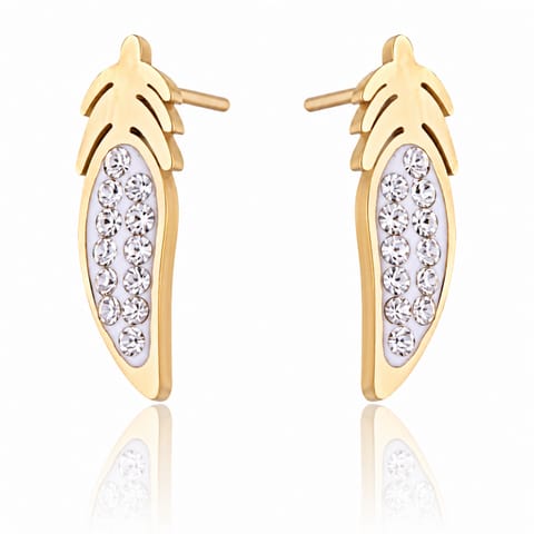 ⁨Stainless steel earrings 14k gold plated KST2650⁩ at Wasserman.eu