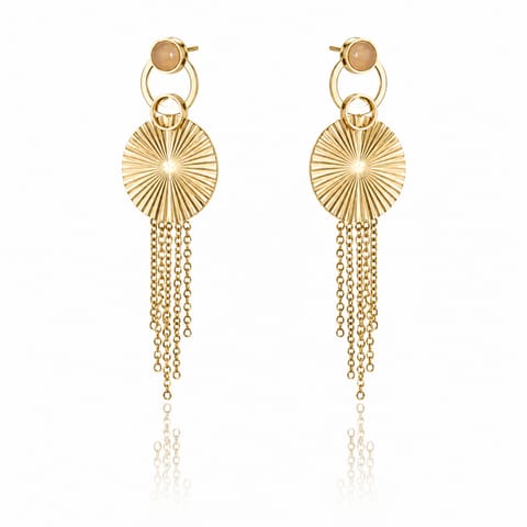 ⁨Gold plated stainless steel earrings KST2818⁩ at Wasserman.eu