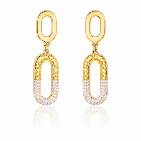 ⁨Surgical steel earrings gold-plated sticks KST2680⁩ at Wasserman.eu
