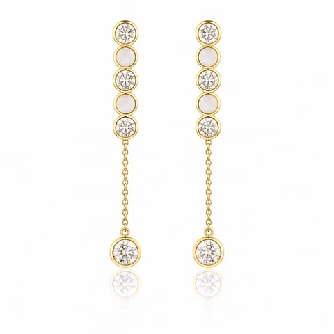⁨Surgical steel earrings gold-plated sticks KST2702⁩ at Wasserman.eu