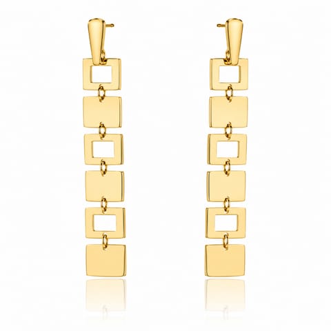 ⁨Gold plated stainless steel earrings KST2832⁩ at Wasserman.eu