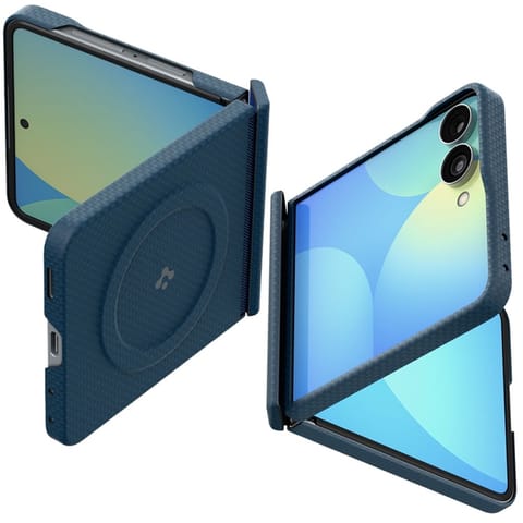 ⁨Spigen AirSkin Aramid MagSafe - Etui do Samsung Galaxy Z Flip 8 (Navy)⁩ w sklepie Wasserman.eu