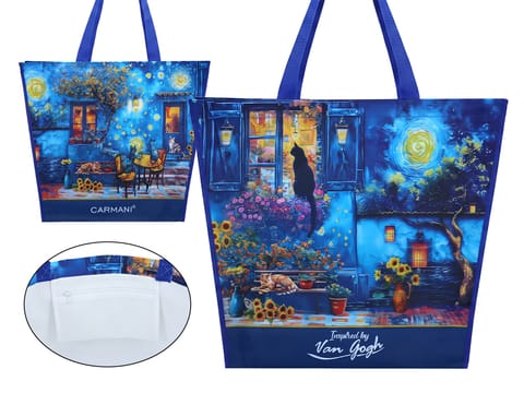 ⁨Torba trapezowa - Inspirowana malarstwem V. van Gogh (CARMANI)⁩ w sklepie Wasserman.eu