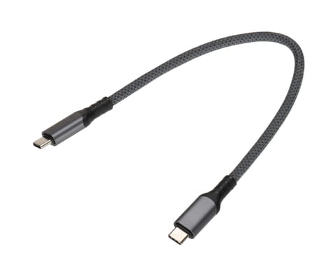 ⁨PRZEWÓD CHAR-CC-0.3M-4.0 USB-C/USB-C 0.3 m Delta Multimedia⁩ w sklepie Wasserman.eu