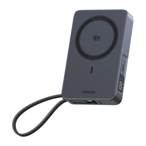 ⁨Powerbank UGREEN PB773 10000mAh 30W magnetyczny (szary)⁩ w sklepie Wasserman.eu