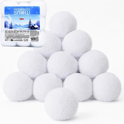 ⁨SZTUCZNE KULKI ŚNIEŻNE DO DEKORACJI 6CM 9SZT⁩ w sklepie Wasserman.eu