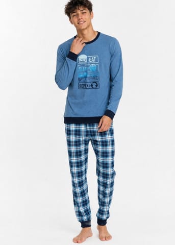 ⁨PIŻAMA CORNETTE KY-967/59 PLAYER (kolor jeans, rozmiar 170-176)⁩ w sklepie Wasserman.eu