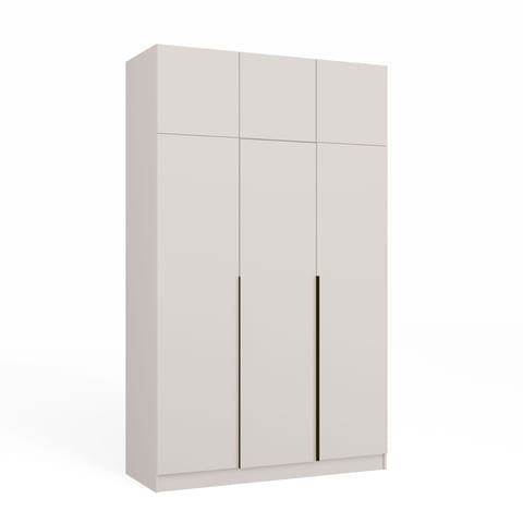 ⁨Szafa SENSO 3D Wysoka Z NADSTAWKĄ KASZMIR Drzwi Czarne Uchwyty 250 Cm⁩ w sklepie Wasserman.eu
